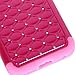 Style4U iPhone 6S Case, iPhone 6 Case, iPhone 6S / 6 Studded Rhinestone Crystal Bling Hybrid Armor Case Cover for Apple iPhone 6S / iPhone 6-1 HD Screen Protector 1 Stylus [Hot Pink/Hot Pink]