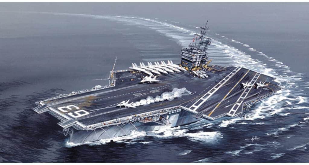 Italeri 510005522 1: 720 USS Kitty Hawk CV 63