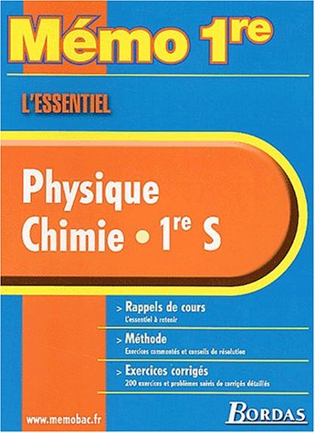 Physique, chimie, 1re S