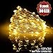 EOYIZW Fairy Lights, Warm White String Light, LED Christmas Tree Decoration Light,6 Pack Waterproof Indoor Copper Light, Flexible Rope Lights for Parties Bedroom (10ft/3m 30 LED)