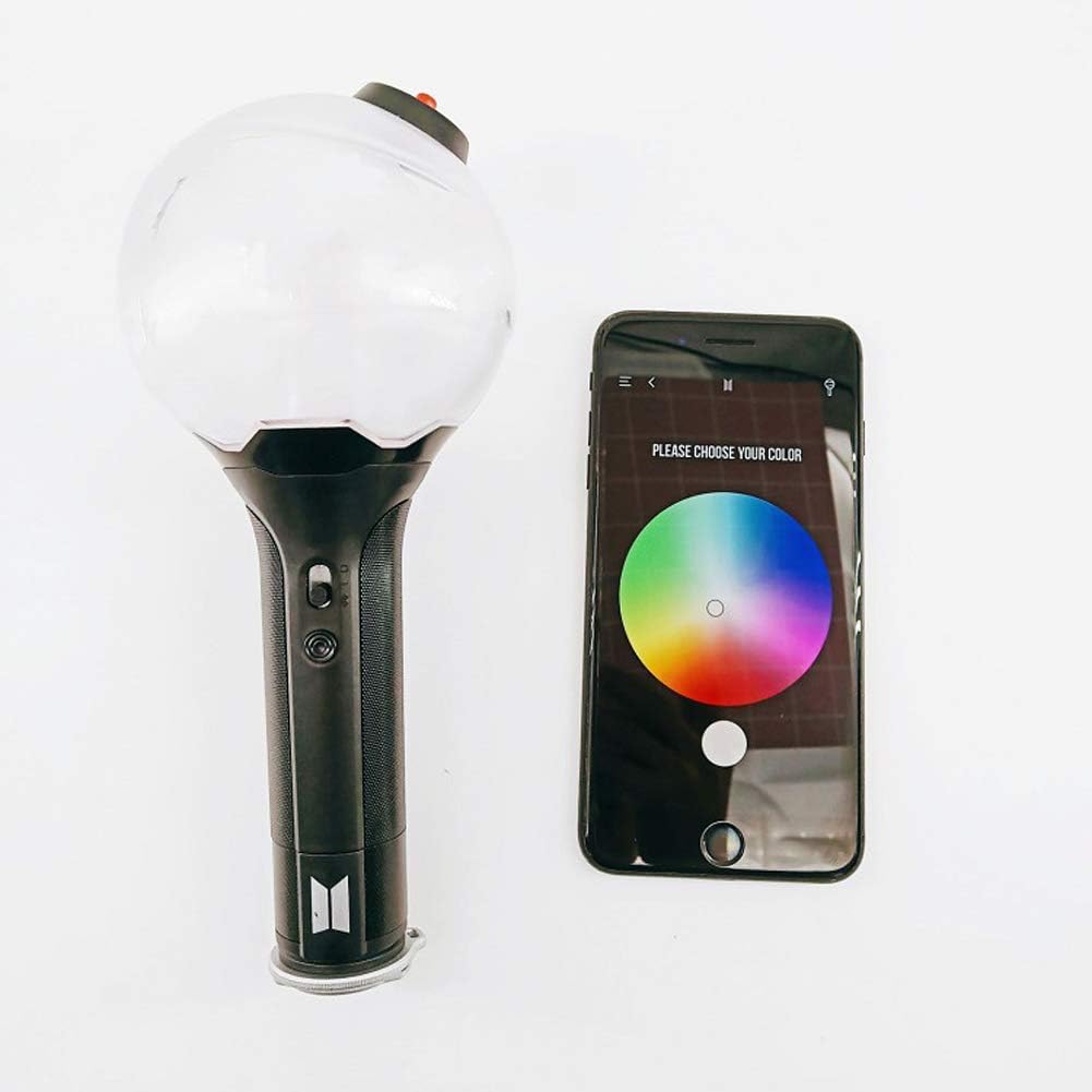 KIKIstore BTS Light Stick Bangtan Boys Official Lightstick 3KPOP BTS mit Bluetooth VER3 with Bluetooth or Without Bluetooth (Without Bluetooth)