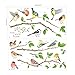 DECOWALL DWL-1804N Garden Birds on Tree Branch Kids Wall Stickers Wall Decals Peel and Stick Removable Wall Stickers for Kids Nursery Bedroom Living Room décor