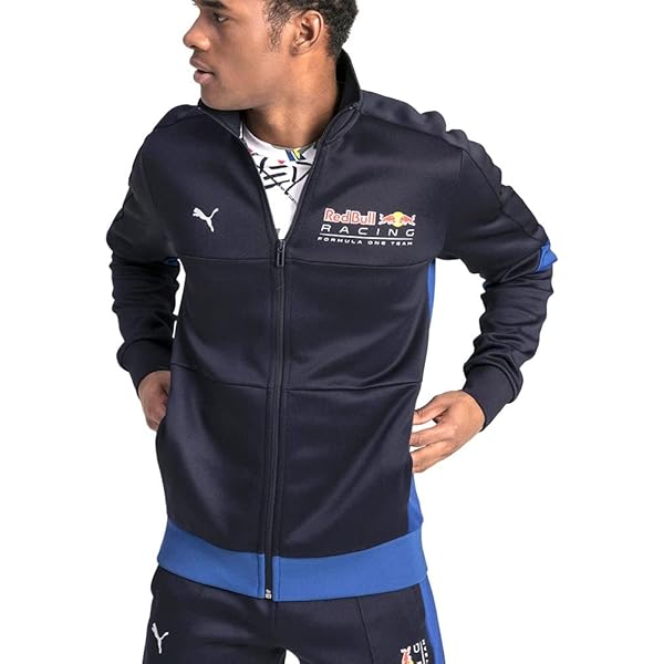 Puma Red Bull Racing ジャージ ネイビー Puma Mens Red Bull Racing T7 Zip-Up Coats Jackets Outerwear