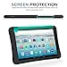 MoKo Case for All-New Amazon Fire HD 10 Tablet (7th Generation, 2017 Release) - [Honey Comb Series] Light Weight Shockproof Soft Silicone Back Cover [Kids Friendly] for Fire HD 10.1