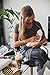 sofsy Soft-Touch Rayon Blend Tie Front Nursing & Maternity Fashion Top Charcoal Medium