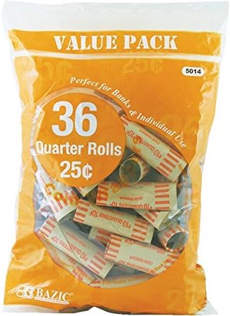 1 X オリジナル Quarter Coinラッパー 36 Perパック 2パック合計72