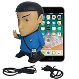 Star Trek Vinyl Action Figure | Mr. Spock Bluetooth Speaker with Microphone - Plays Music & Speaks 9 TOS Phrases voiced by Leonard Nimoy - Unique Collectibles, Memorabilia for Star Trek Fans