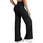 HIGORUN Straight Leggings Bottoms High Waisted No Front Seam Workout Leggings for Women 31" Wide Leg Casual Gym Yoga Pants