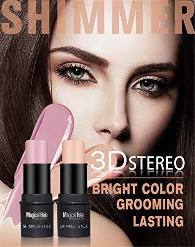 FantasyDay Illuminator Face Highlighter Makeup Sticks Pearl Shimmer Whitening Cream Shimmer Contouring Stick Foundation Stick Face Eye Nose Concealer Pen #2 - Thumbnail 5