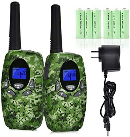 Funkprofi Walkie Talkies for Kids with Rechargeable Batteries and Charger, 22 Channels Long Range Two Way Radio, Best Gift for Boys and Girls, Toys for Outdoor Adventure Camping Hiking Travelling