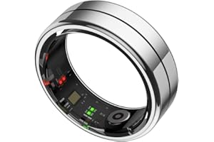 Smart Ring for Women and Men 24/7 Activities/Fitness Tracker &amp; Health Monitor (Heart Rate/ Blood Oxygen/HRV/Stress/Sleep Tracking) IPX8 Waterproof Long Battery Life (No Subscription Fee)(Silver, 8#)4.4 out of 5 stars 221 offer from $39.99