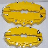 4Pcs Yellow 3D Rear Caliper Covers Embossed Brem Fit Pliers Covers Car Universal Disc Brake Caliper Covers Front & Rear