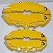 4Pcs Yellow 3D Rear Caliper Covers Embossed Brem Fit Pliers Covers Car Universal Disc Brake Caliper Covers Front & Rear