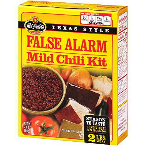 Wick Fowler's False Alarm Mild Chili Mix & Kit, 2.8 Ounces (Pack of 8) Pricepulse