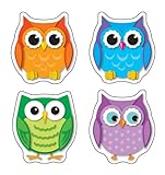Carson Dellosa Colorful Owls Shape Stickers (168078)