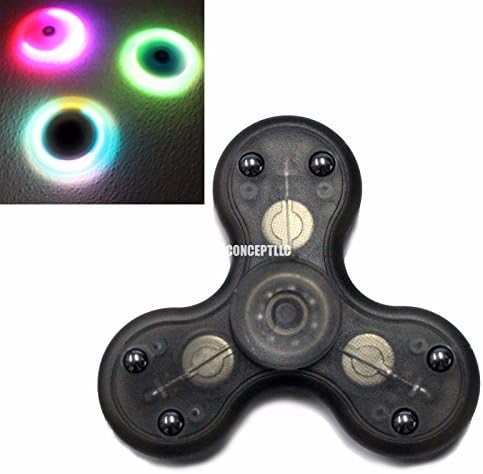 ForestInLA x20 Tri-Spinner Fidget Hand Finger Focus Toy EDC Pocket Desktoy ADHD Gift Multi-Color Changing LED