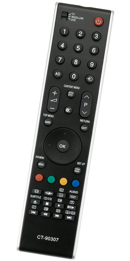 ALLIMITY CT-90307 Remote Control Replacement for Toshiba REGZA LCD TV 32XV505D 42CV505D 32AV565DG 19AV505D 42XV556D 32AV504DG 19AV506DG 42XV555D 37RV555D 32XV505DG 32AV505D 32AV555DB