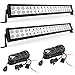 YITAMOTOR LED Light Bar 2pcs 24 inches Light Bar Spot Flood Combo Off Road Driving Lights with 2pcs Wiring Harness Compatible for Jeep, Pickup, ATV, Truck, 4x4, 4WD, Trailer, UTV, Boat, 120W LED Bar primary