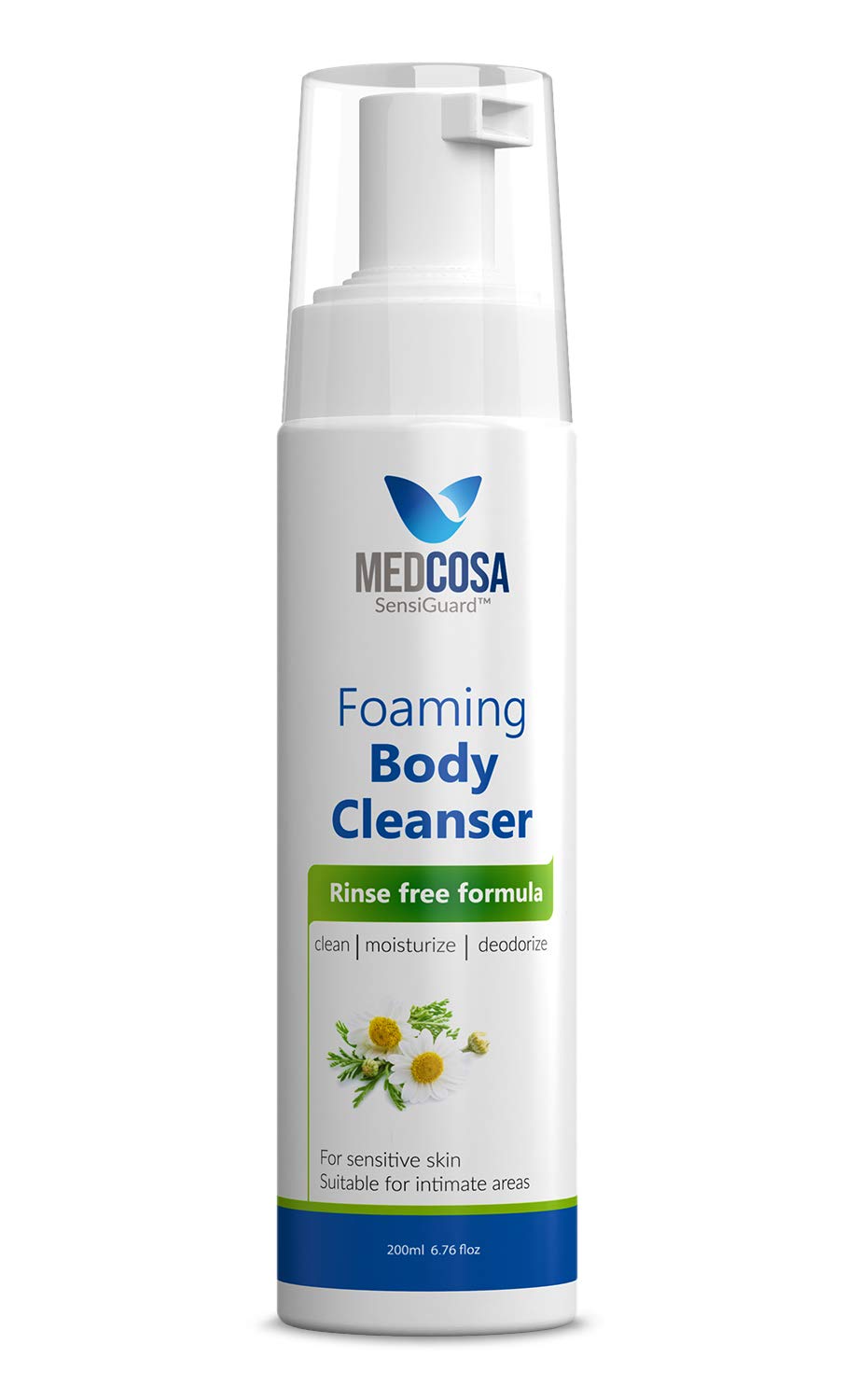 Medcosa NoRinse Foaming Body Wash Gentle Cleanser with