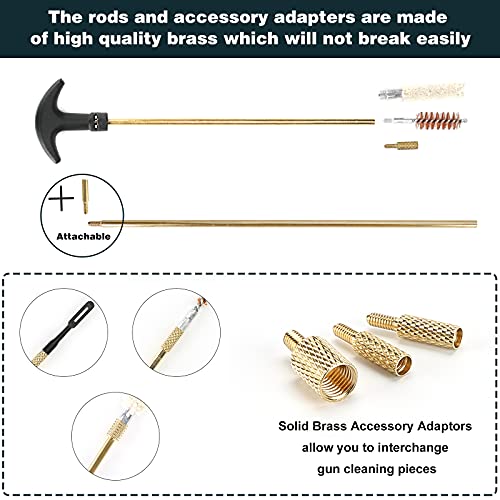 ProCase Universal Gun Cleaning Kit, Rifle Pistol Handgun Shotgun Shooting Gun Cleaning Tool Kit