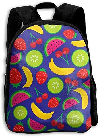 Boys Girls Cute Tropical Fruit Popular Printing Toddler Pre School Backpack Bags Lightweight