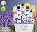 Mothers Day Gifts Lavender Essential Oil Spa Basket – Gardener Lavender Tin Gift Basket. Premium Bath Gift Basket for Birthday, Thank you, Anniversary Gift Best Holiday Spa Gift Set
