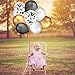 50 Pack Gold & Silver & Black Color Party Latex Balloons,12Pcs 12 Inches Gold & Silver & Black Color Confetti Balloons,Graduation Bachelorette Wedding Birthday Holiday Party Decorations
