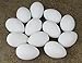 White Realistic Chicken Eggs For Crafting And Decor 2 1/2 Inch - One Dozen