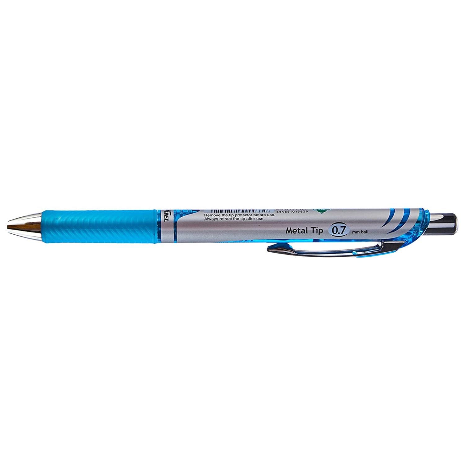 Pentel EnerGel Gel Rollerball Pens with Pressure Mechanism, Pack of 6, 0.7 mm (Blue, 6-Pack)
