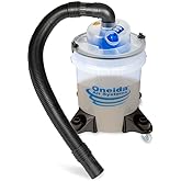 Oneida Dust Deputy Low-Pro Deluxe Lid Dust Separator Kit with Clear 5-Gallon Dust Collection Bucket, 3 ft Hose, 2.5 in Adapter, & Mounted Casters for Shop Wet Dry Vacuums - Made in USA