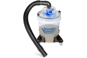 ONEIDA AIR SYSTEMS Oneida Dust Deputy Low-Pro Deluxe Lid Dust Separator Kit with Clear 5-Gallon Dust Collection Bucket, 3 ft Hose, 2.5 in Adapter, & Mounted Casters for Shop Wet Dry Vacuums - Made in USA
