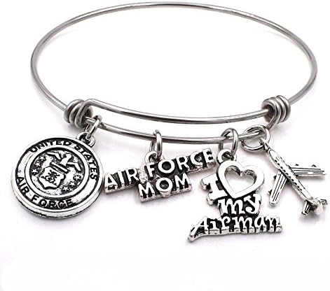US Military Mom/Wife Charm Bracelets