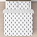 Sweet Jojo Designs 3-Piece Navy Blue White and Gray Woodland Deer Print Boys Childrens Full/Queen Bedding Set