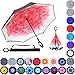 Z ZAMEKA Double Layer Inverted Umbrellas Reverse Folding Umbrella Windproof UV Protection Big Straight Umbrella Inside Out Upside Down for Car Rain Outdoor With C-Shaped Handle
