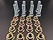 Extended Atv Wheel Studs for Yamaha pack of 8 With 16 Hex Lug Nuts YFZ 450R SE 50, Raptor, Banshee, Rhino, Warrior, Grizzley, Kodiak, Big Bear