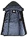 iloveSIA Men's Mountain Ski Jacket with Waterproof Windproof Rainproof Fleece Ski Coat Black Size XL