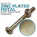 Zinc Plated Crib Screws and Bolts 105 pcs, Hex Drive Socket Cap Furniture Barrel Screws Bolt Nuts