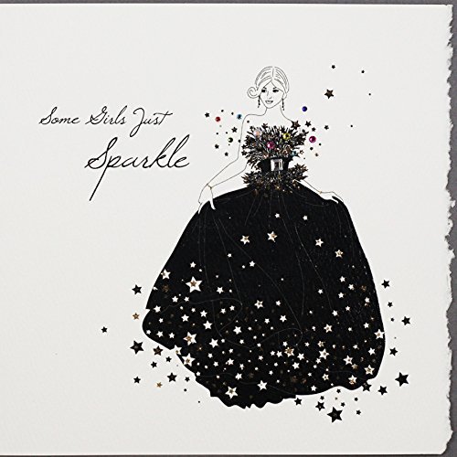 Some Girls Just Sparkle - Handmade Open Greeting Card - S3