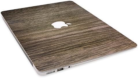 GolemGuard - Brown Wood Texture 4-in-1 Protector Skin Decals Laptop Notebook Decal Sticker w/Black Keyboard Cover for MacBook Pro A1707 A1990 15-inch with & w/o Touch Bar & ID