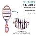 Wet Brush Hair Brush Nea Flora Speed Dry Hair Detangling Brush with Soft IntelliFlex Bristles for Knots Removal, (Floral Garden)