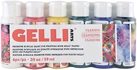 Gelli Arts Acrylic Paints Set (Classic Colors)