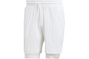 adidas Mens Pro Two-in-One Seersucker Tennis ShortsShorts