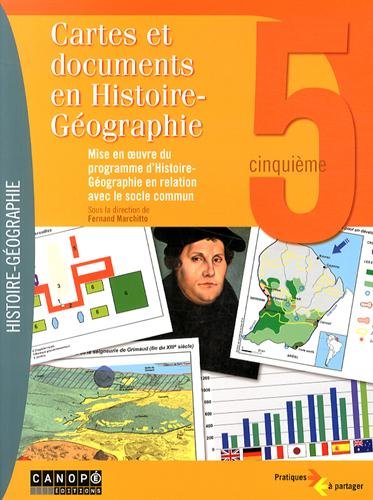 Cartes et documents en histoire-géographie, 5e