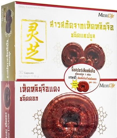 Ganoderma Lucidum Extract 30 capsules ( Lingzhi or Reishi Mushroom) Dietary Supplement Product
