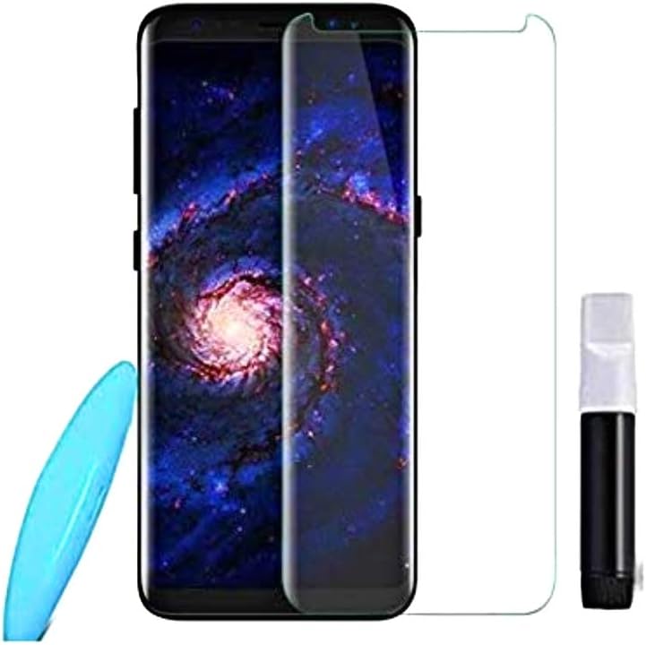 Blue Bug Full Coverage 3D Curved Tempered Glass(Liquid Dispersion Tech) Bubble-Free Installation Kit with UV Light for Samsung Galaxy Note 9