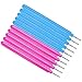 Bonayuanda Pack of 10 Craft DIY Slotted Paper Quilling Tools (10.5cmx1cm, Rose and Blue)