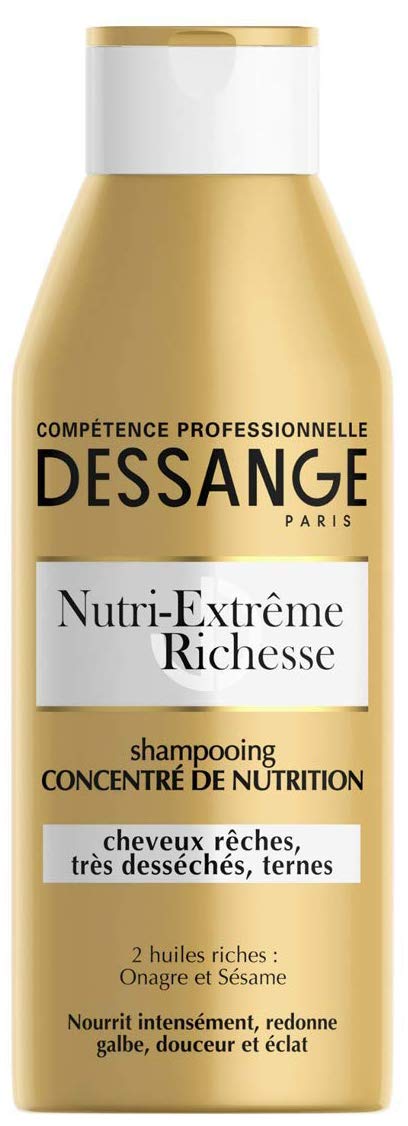 Dessange - Nutri-Extreme Wealth Concentrated Shampoo for Curls, Very Dry or Dull Hair - 250 ml - Pack of 2