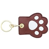 Leather Anti-Lost Keychain Case Cover for AirTags