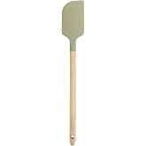 Sur La Table Kitchen Essential Chef's Toolkit Silicone Spatula With Beechwood Handle - Juniper Green