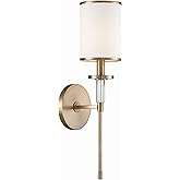 Crystorama Hatfield 1 Light Vibrant Gold Sconce